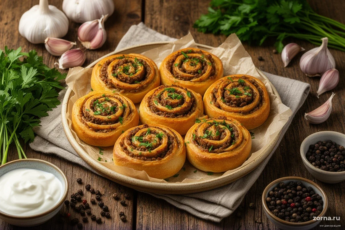 Замените дрожжи на творог: секрет сочных мясных улиток, которые готовятся в 2 раза быстрее