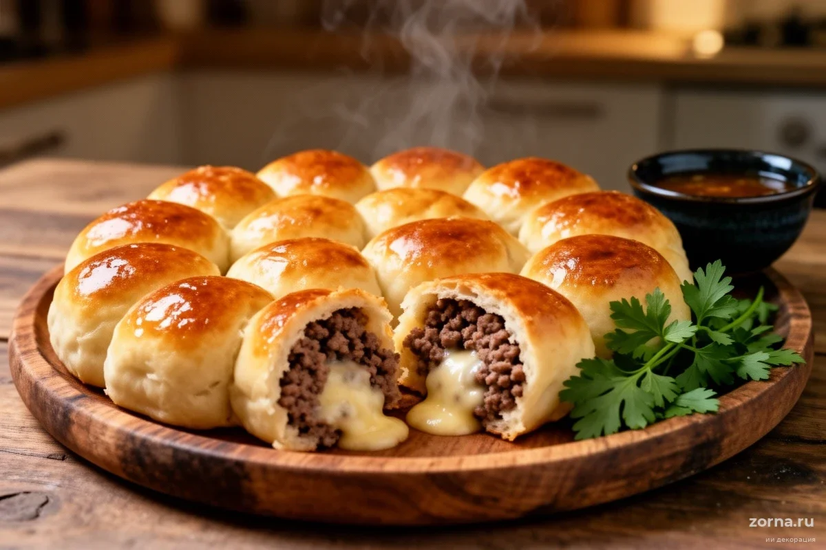 Забудьте о чебуреках: этот мясной пирог из 12 булочек готовится без капли масла на сковороде